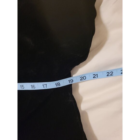 New VTG Y2K Womens Black Velvet Blazer Jacket 10 Versailles Whimsygoth coquette - Picture 5 of 6